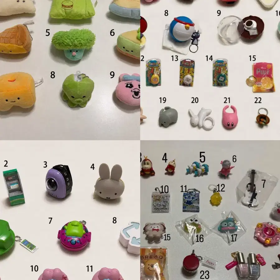 6번째사진까지꼭참고!) 100종류 가챠 키링 인형