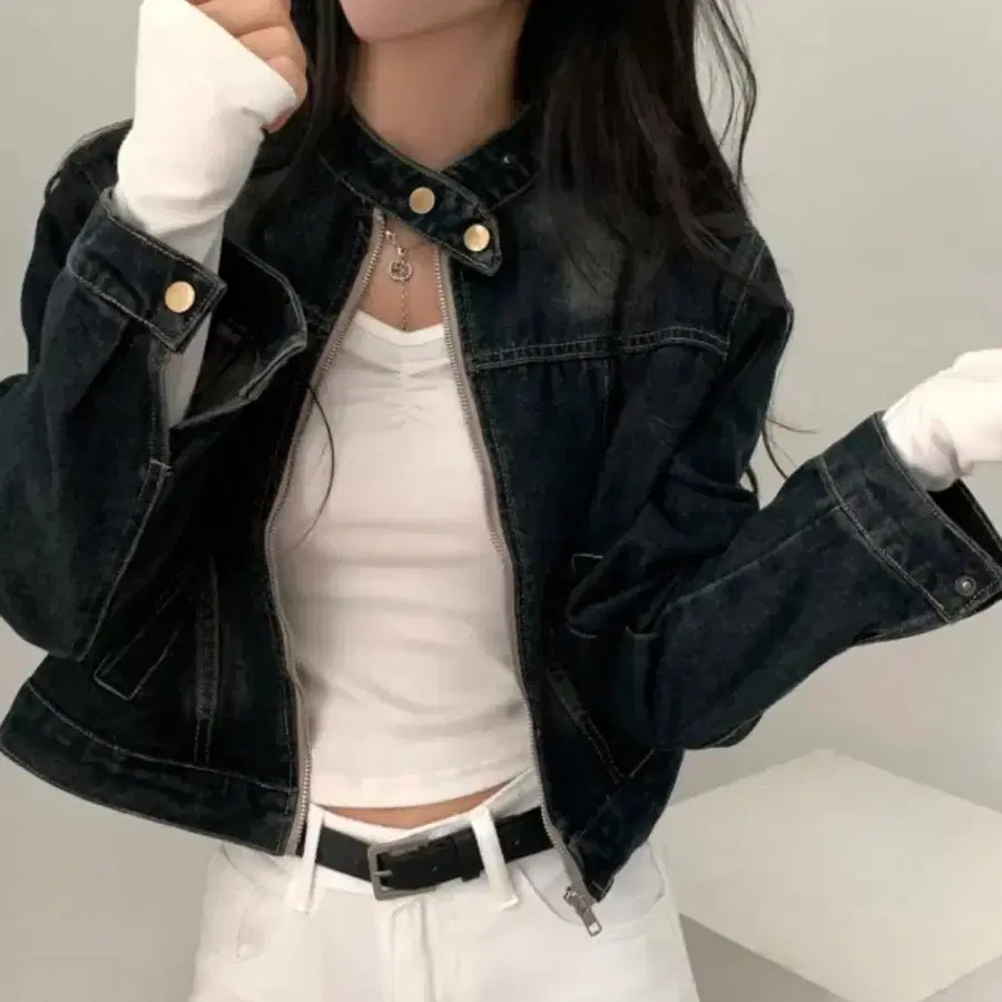 빈티지진청자켓
