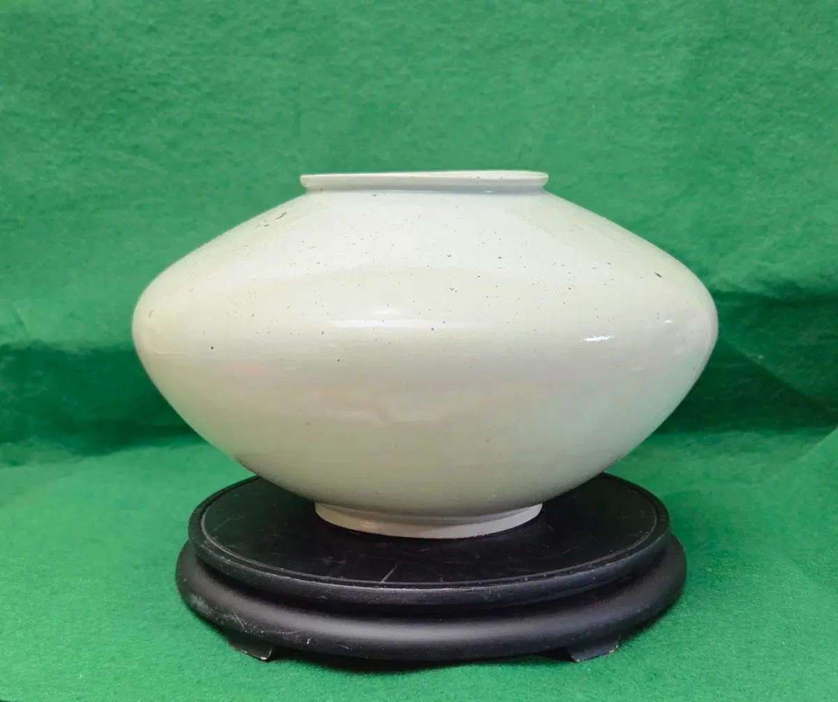 임화공도자기 순백자 주판알 대형 항 아리(W:38cm)
