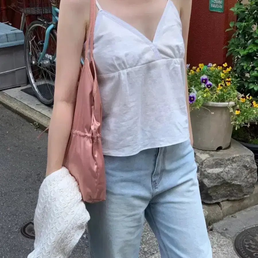 (택있는 새상품) 라무어 베르 레이스 뷔스티에 여성 나시