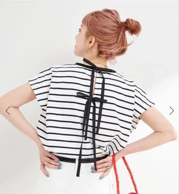 접촉 냉감 B.C STOK 쿨 터치 백리본 풀오버 새상품