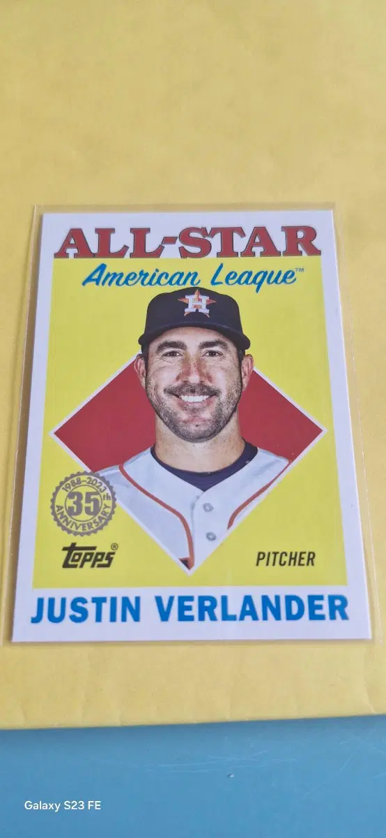 MLB 휴스턴 저스틴 벌랜더 올스타 카드