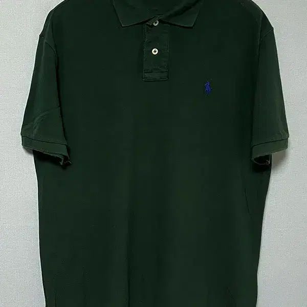POLO 폴로 랄프로렌 커스텀슬림핏 남자 카라넥 반팔티 딥그린 L 100