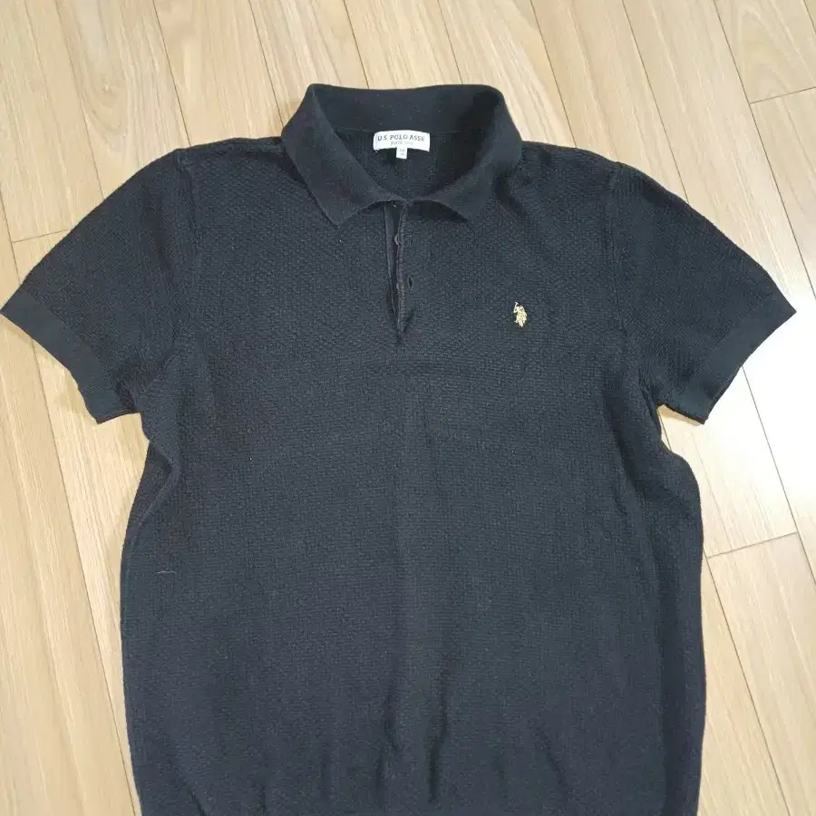 U.S. POLO ASSN. 블랙 카라 니트 2XL
