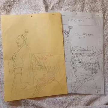 HUNTER x HUNTER 구 애니메이션 원화 레이아웃 페이탄 노부나가