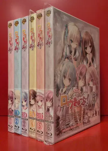 애니메이션 Blu-ray 로큐브! 초회 생산 한정판 전 6권 세트