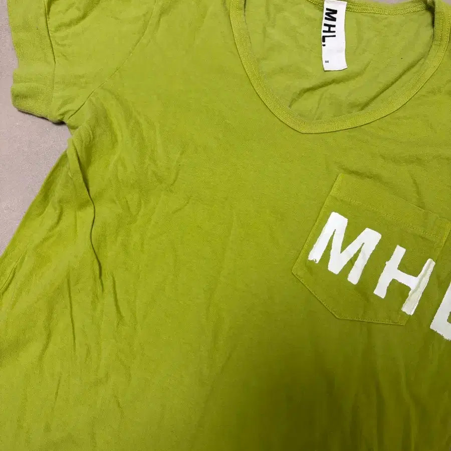 MHL 티셔츠 라임색