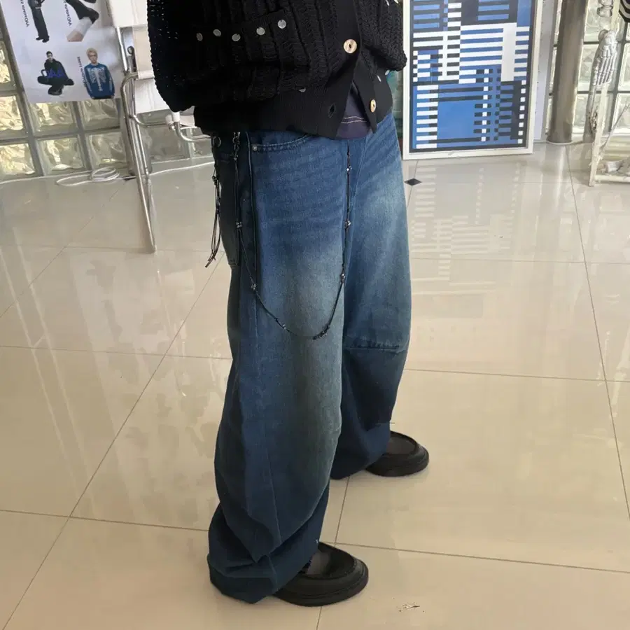 Takeo Kikuchi 타케오 키쿠치 curve stitch denim