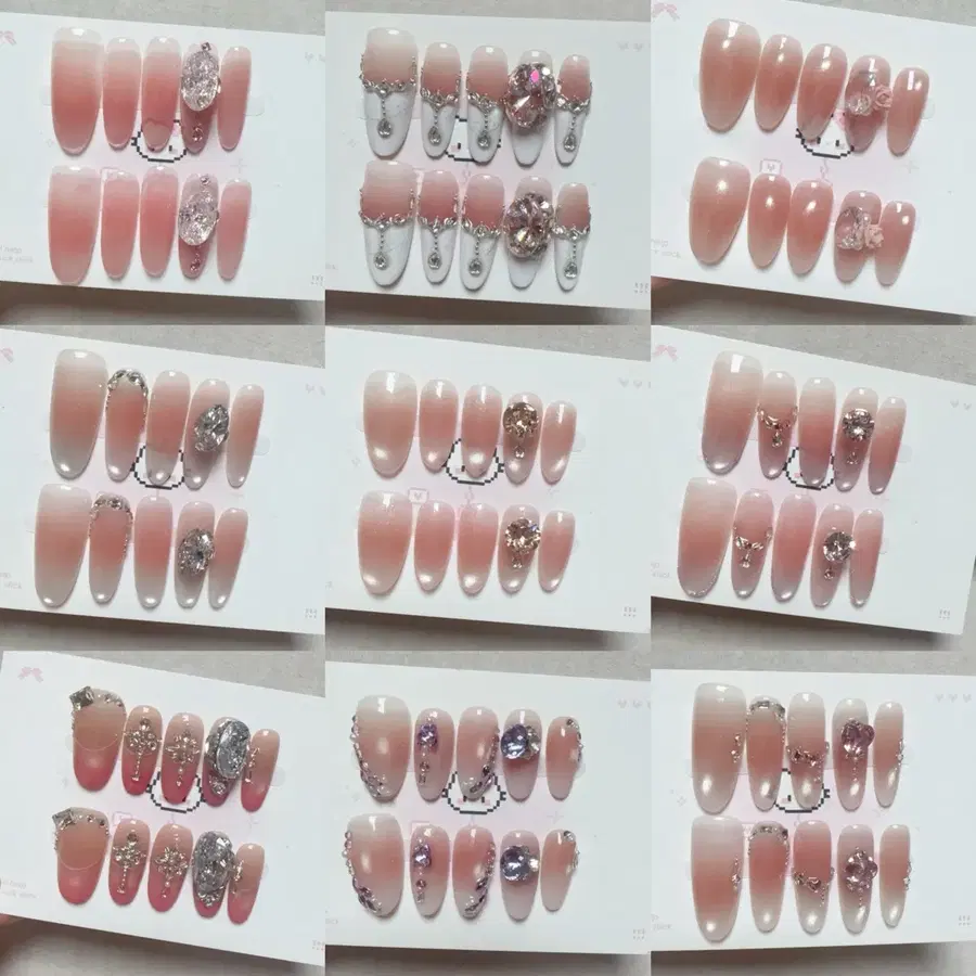 스와로브스키 고퀄리티 자석젤 수제네일팁