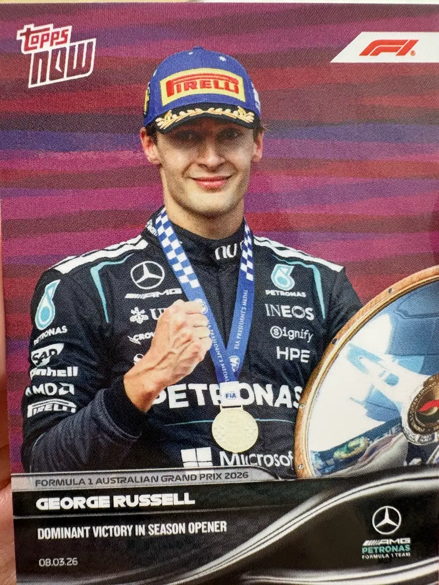F1 조지 러셀 2026 탑스나우 시즌 첫우승 호주