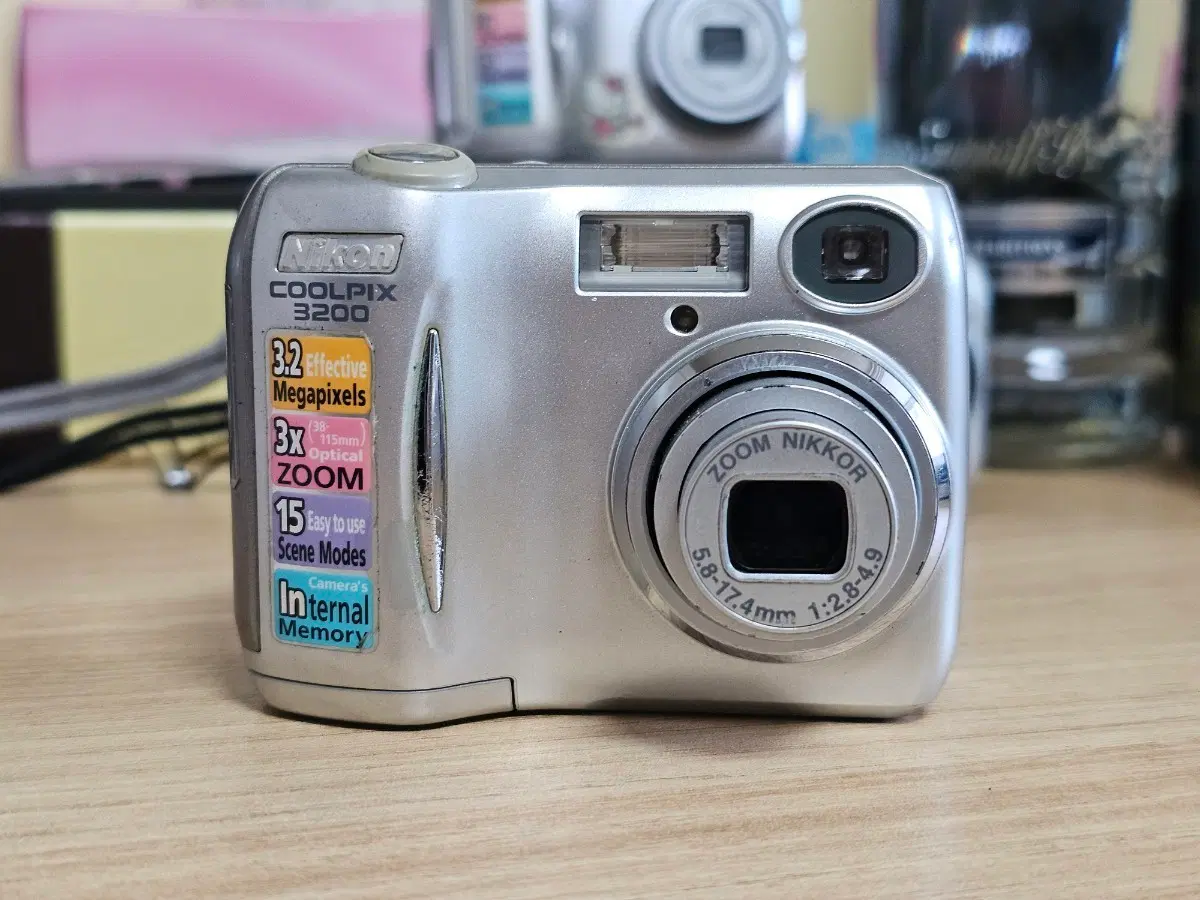 니콘 쿨픽스 3200 실버디카