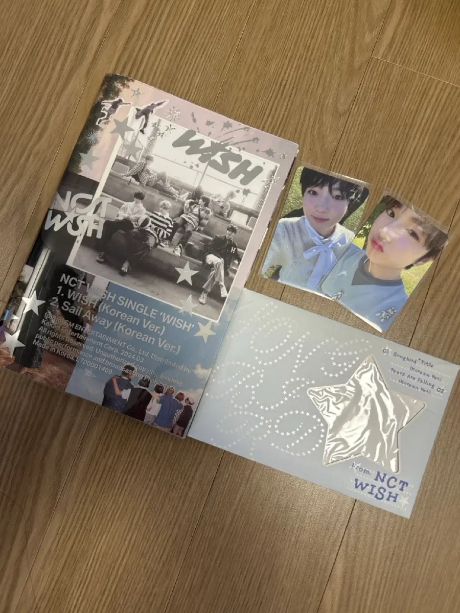 엔시티 위시 앨범 싱글 wish, songbird + 사쿠야 포카 2장 (8/16까지 급판매)