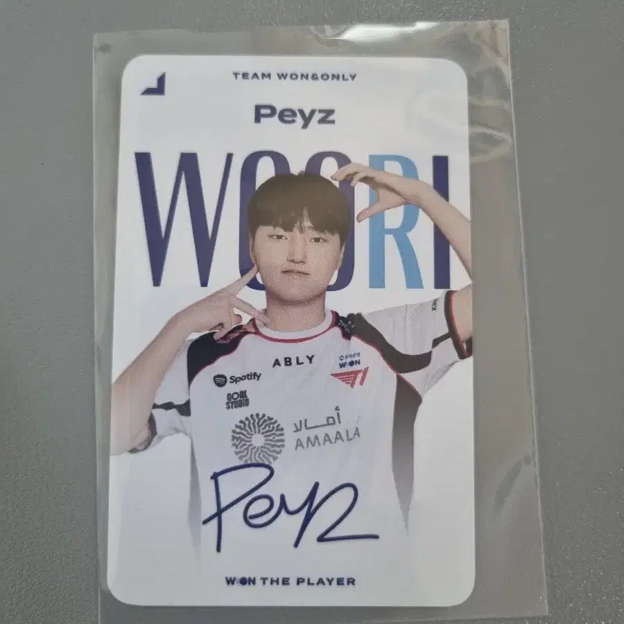 t1 페이즈 우리은행 포토카드 lck