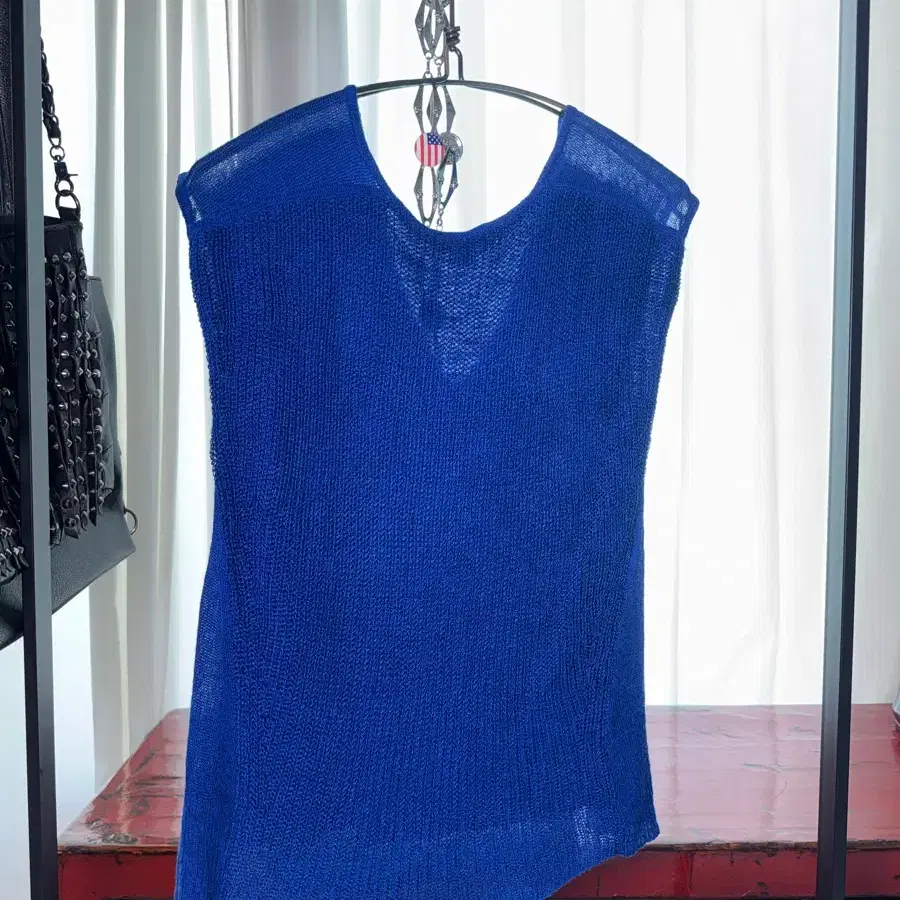 Royal Blue V-Neck Knit Vest