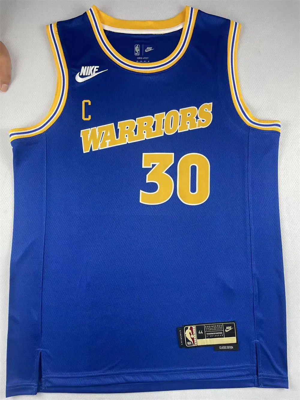 NBA 농구 유니폼 워리어스 30호 커리 오리지널 블루 핫 프레스