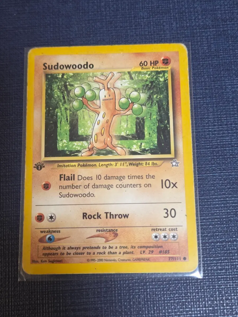 포켓몬 카드 Sudowoodo 1st 어디션 (영문판)