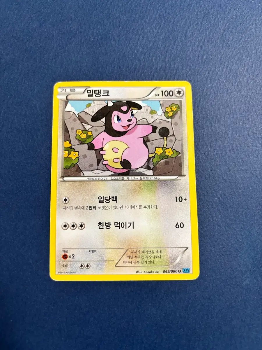 고전) 포켓몬카드 밀탱크 일반카드 도감용 덱소스 XY2 069/080