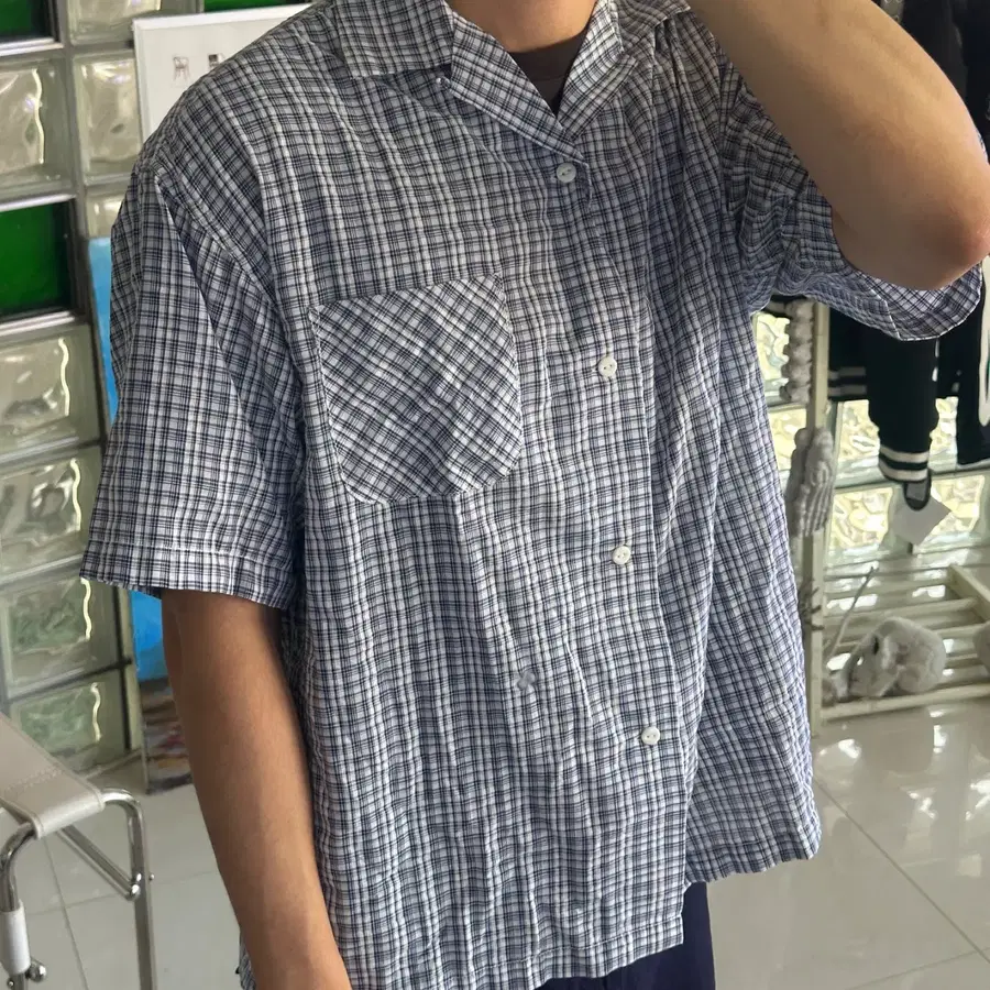 HINSON 힌슨 check shirt