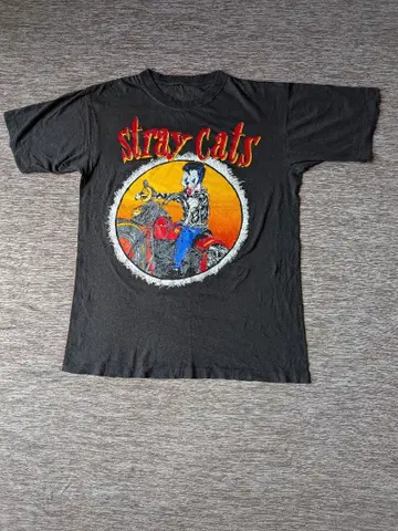 스트레이캣츠 Stray Cats 투어 티셔츠 90s