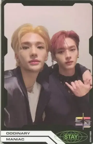 StrayKids ODDINARY LeeKnow/Hyunjin 트레이딩 카드 유닛 블랙