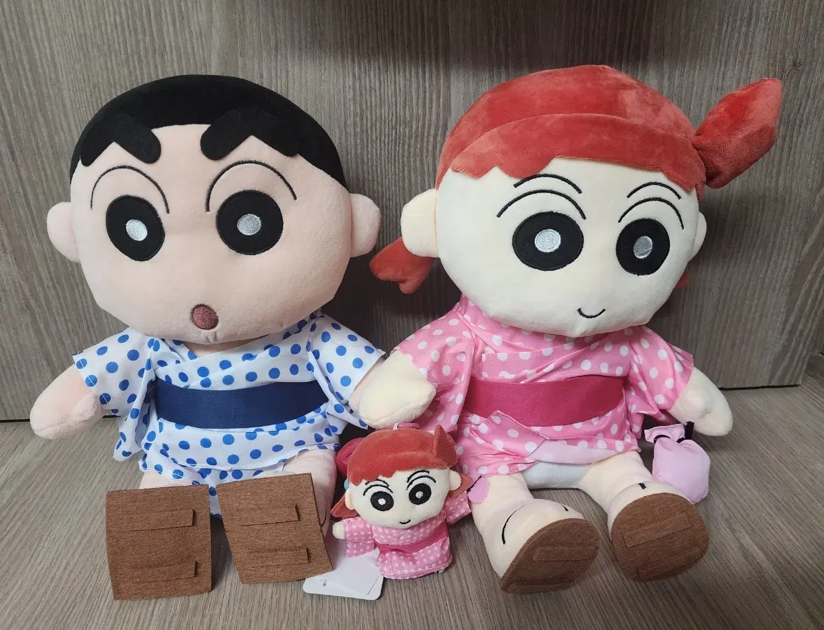 짱구는 못말려 짱구와 유리 유카타 인형&키링 세트