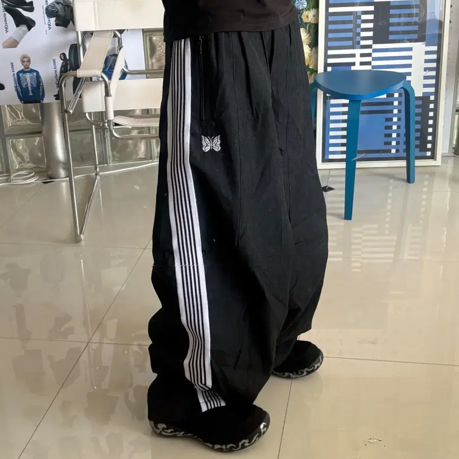 Needles 니들스 H.D track pants-6oz denim
