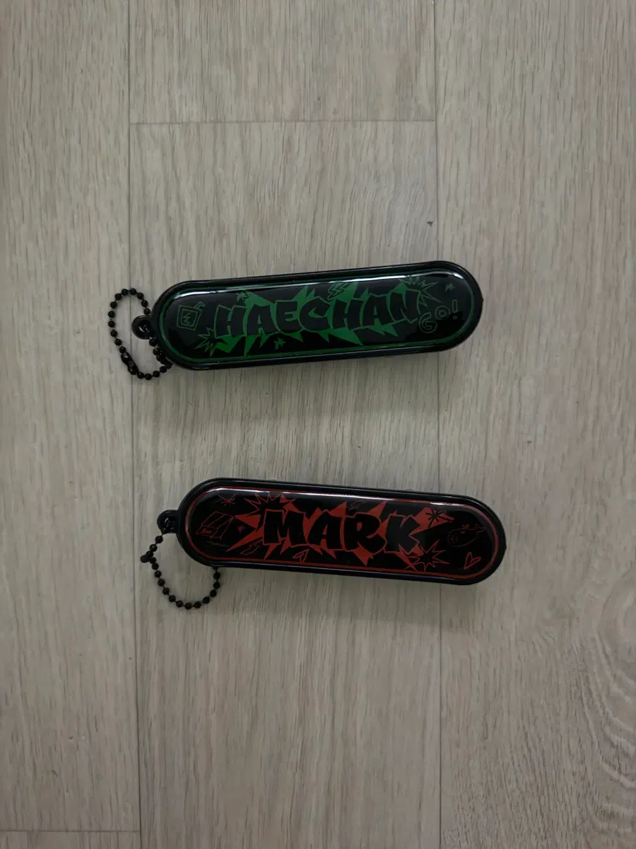 엔시티드림 드림쇼3 MD 스케이트보드 키링 마크 해찬(포카포함) 양도합니다 !