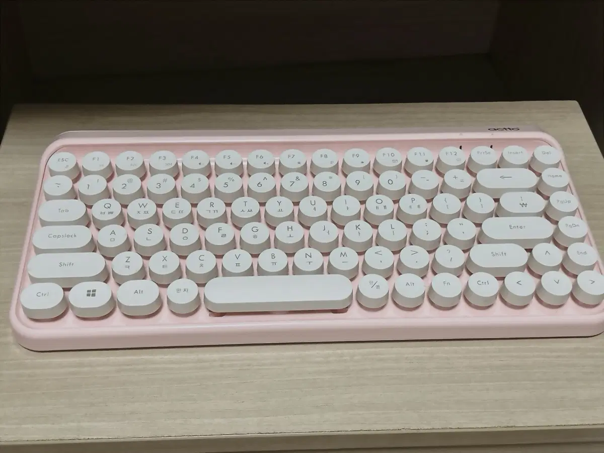(현재 단종됨)Actto 핑크 레트로 키보드 KBD-50
