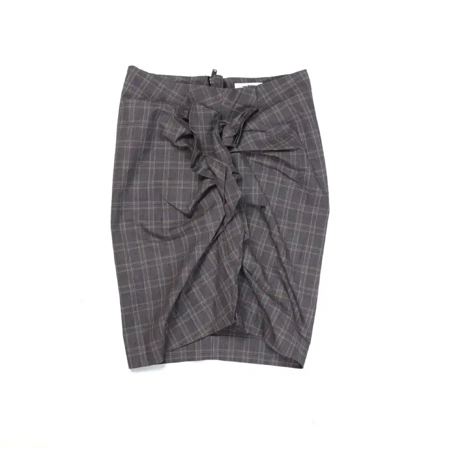 이사벨 마랑 Isabel Marant Check Pattern Ruffled Plaid Skirt