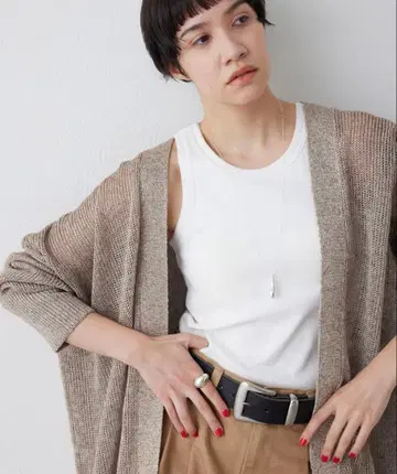 택 포함 새상품 whimgazette 윔 가젯 메쉬 니트 가디건