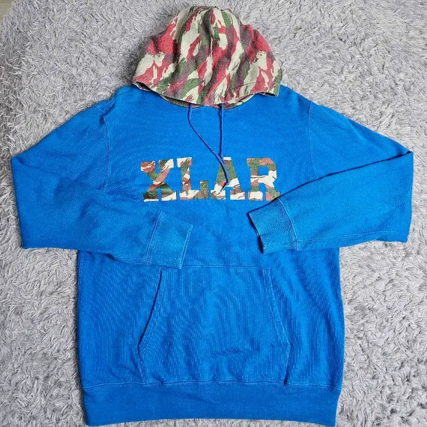 (J)XLARGE 후드티 카모 후드 블루 L