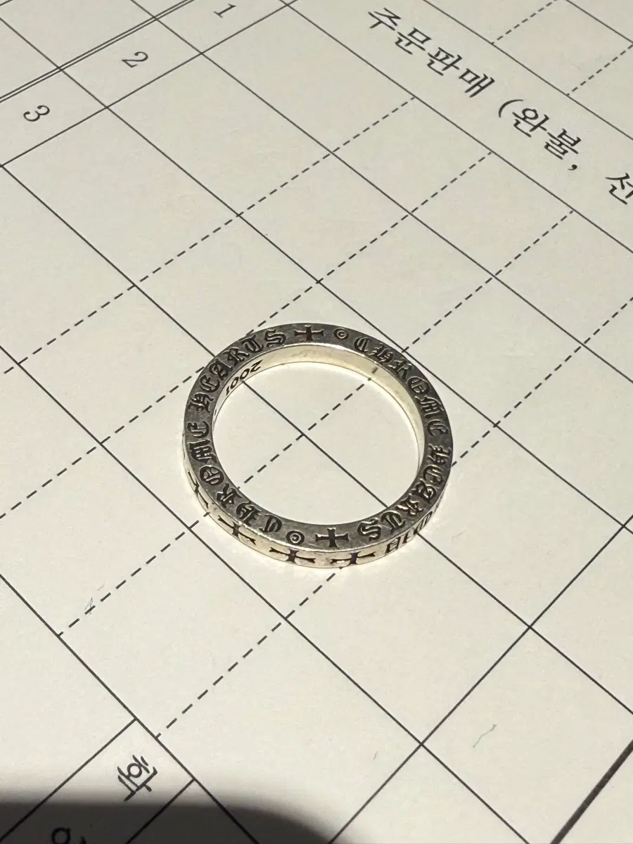 크롬하츠 퍽유링 3mm 팝니다.