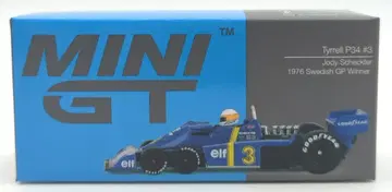 TSM MODEL 1/64 MINI GT 티렐 P34 스웨덴 GP 1976 우승 자동차 #3 Jody Scheckter 583-L