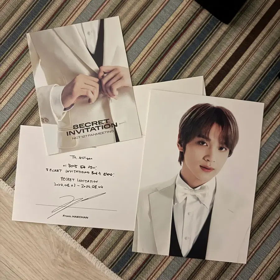 엔시티127 해찬 8ECRET INVITATION 초대장 팬미팅 MD 양도합니다 !