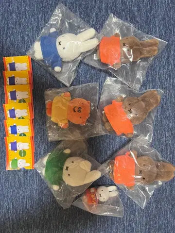 미피 봉제 인형 마스코트 7개 세트