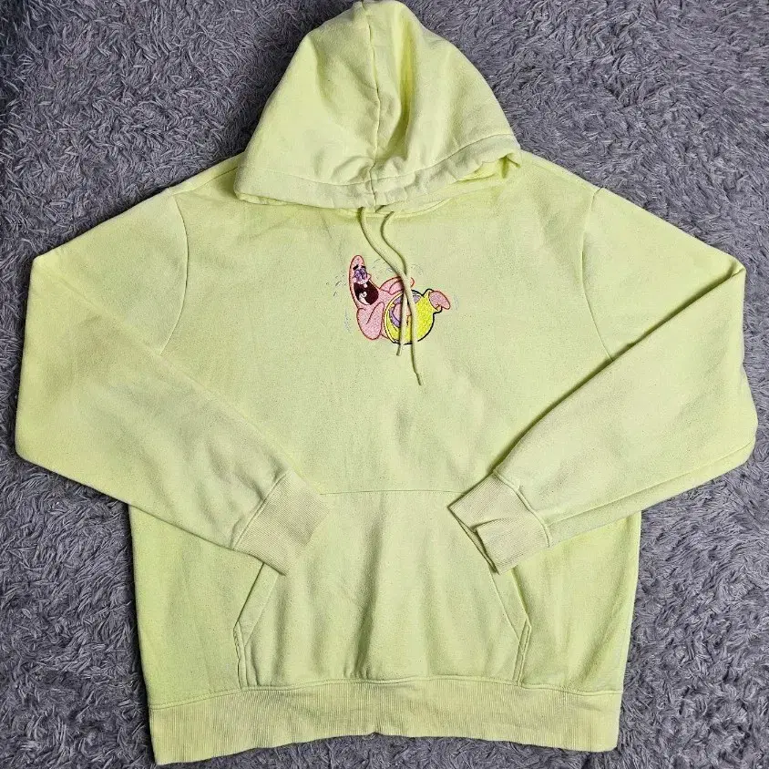 (J)흐앤므 H&M 뚱이 후드티 라임 L