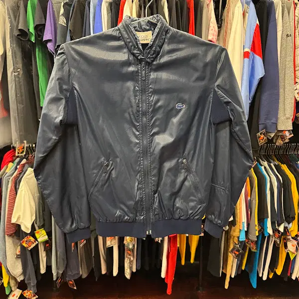 1980년대 빈티지 Izod Lacoste 바람 막이 봄버 자켓