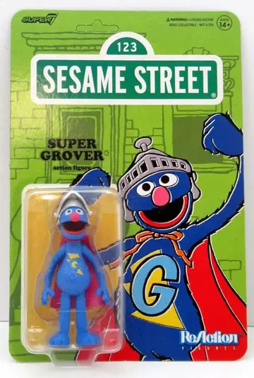 슈퍼7 3.75인치 액션 피규어 시리즈3 리 액션 SUPER GROVER