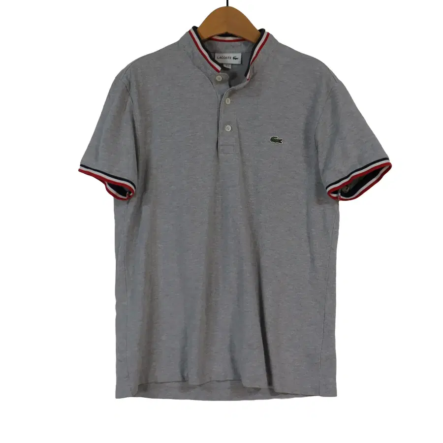 LACOSTE 라코스테 헨리넥 반팔 티셔츠 S 그레이 PK티