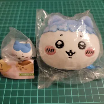 [새상품] 치이카와(먼작귀) 캡슐 토이 하치와레 페이스 마스코트&반지 2종 세트