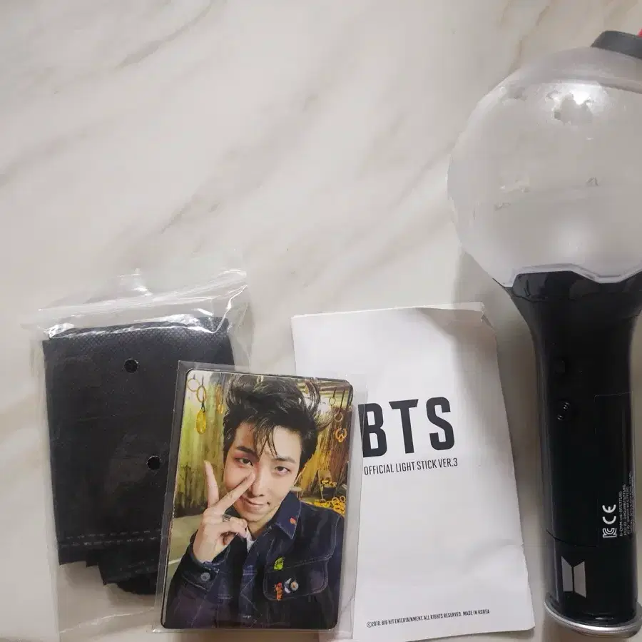 방탄소년단 공식 응원봉 VER.3 + 포토카드