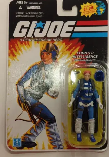 HASBRO INTERNATIONAL COLLECTION 스칼렛 / 카운터 인텔리전스 3.5인치 GI JOE / A REAL AMERICAN HERO