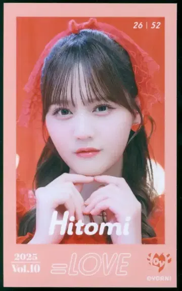 =LOVE Vol.10 타카마츠 히토미 미니 포토 카드 26/52