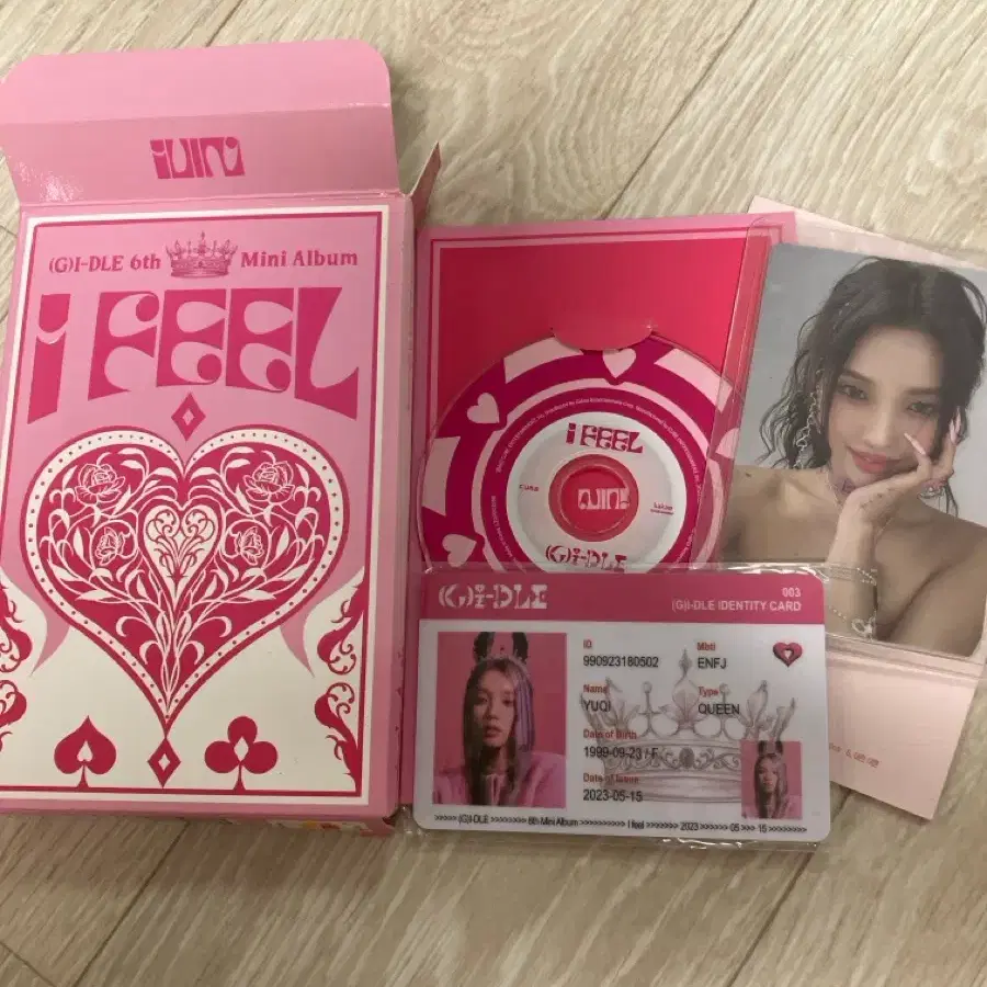 아이들 i feel 퀸카 앨범(포카포함)