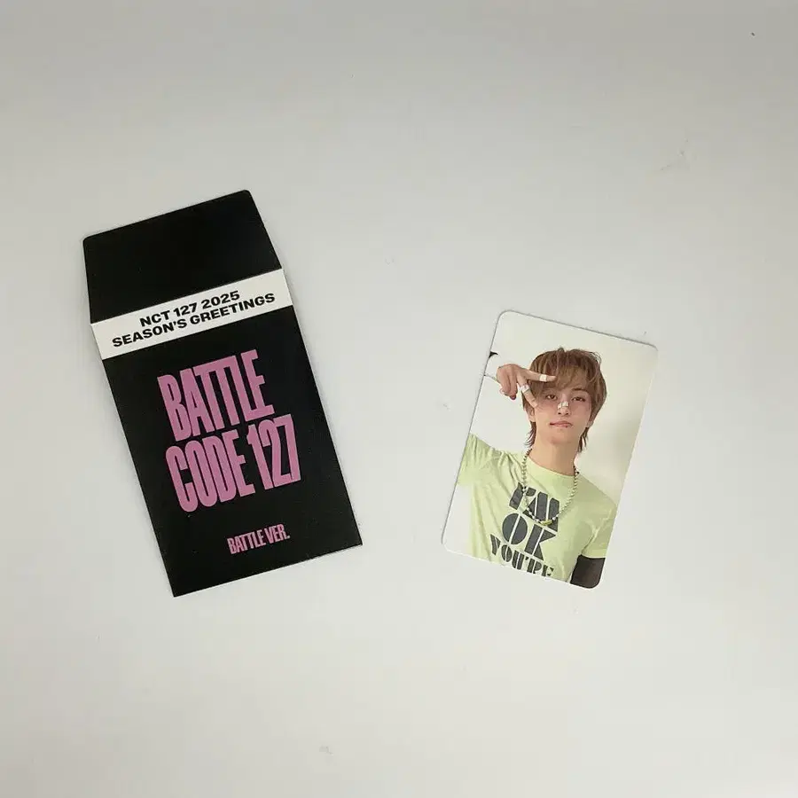 엔시티127 마크 2025 시즌그리팅 포토카드 A_1 NCT 127 MARK 2025 SEASON'S GREETINGS PHOTOCARD A_1