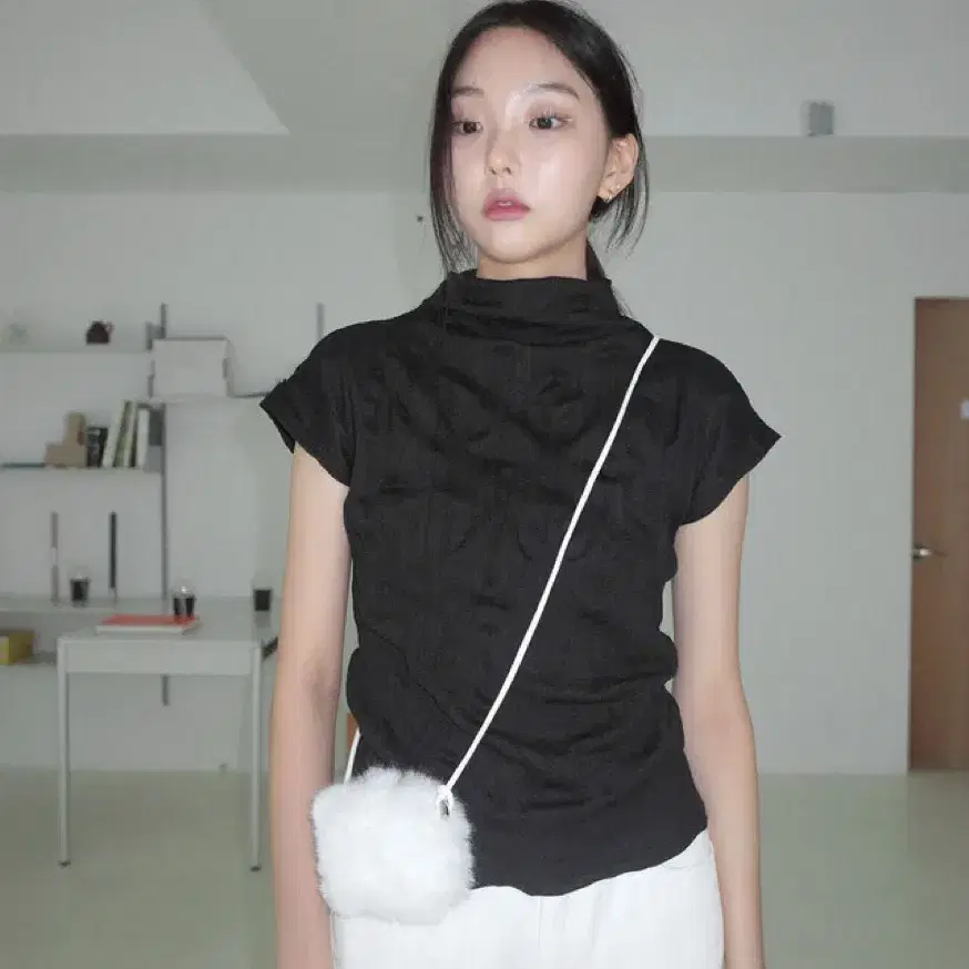베이비랩 커브 하프 티 블랙 (품절)