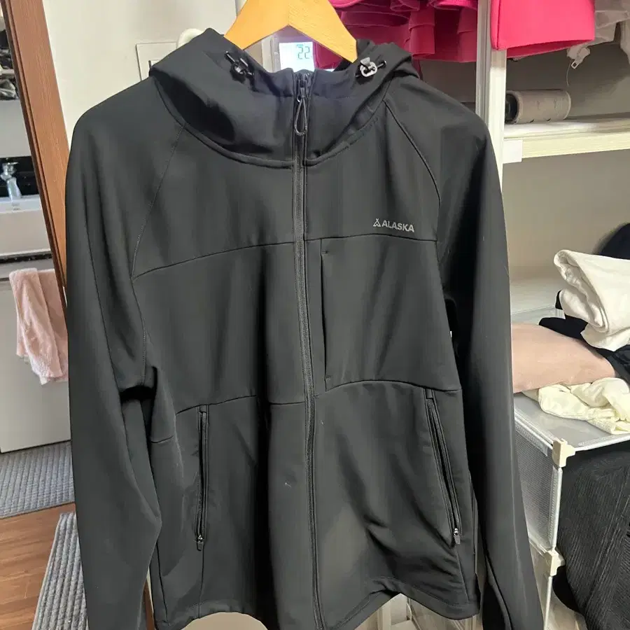 알래스카 블랙 후리스 자켓 110