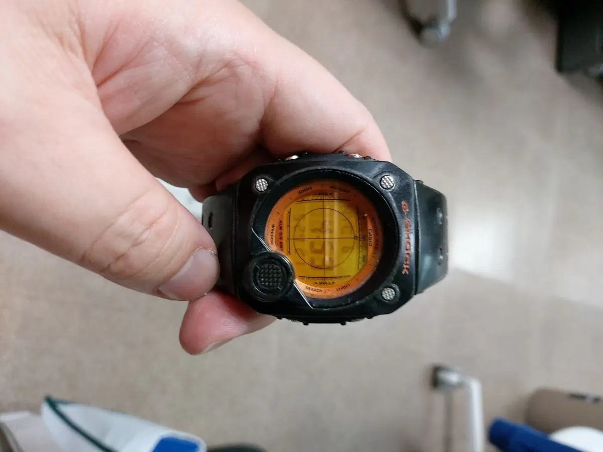 G-SHOCK 시계 오렌지 블랙