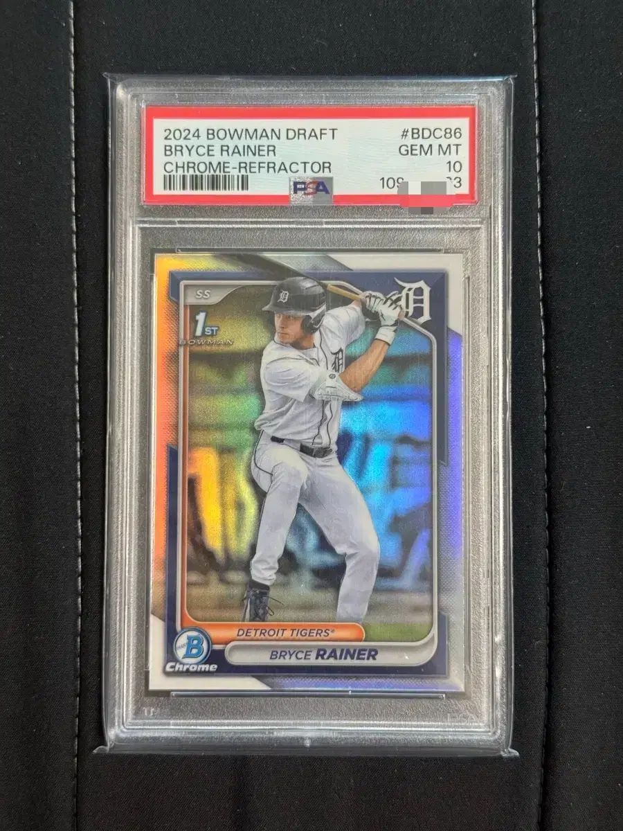 2024 Bowman Draft Bryce Rainer 1st Bowman Chrome Refractor PSA 10