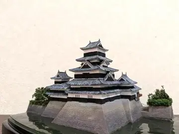 1/430 디오라마 마츠모토 성 케이스 포함 프라모델 완성품